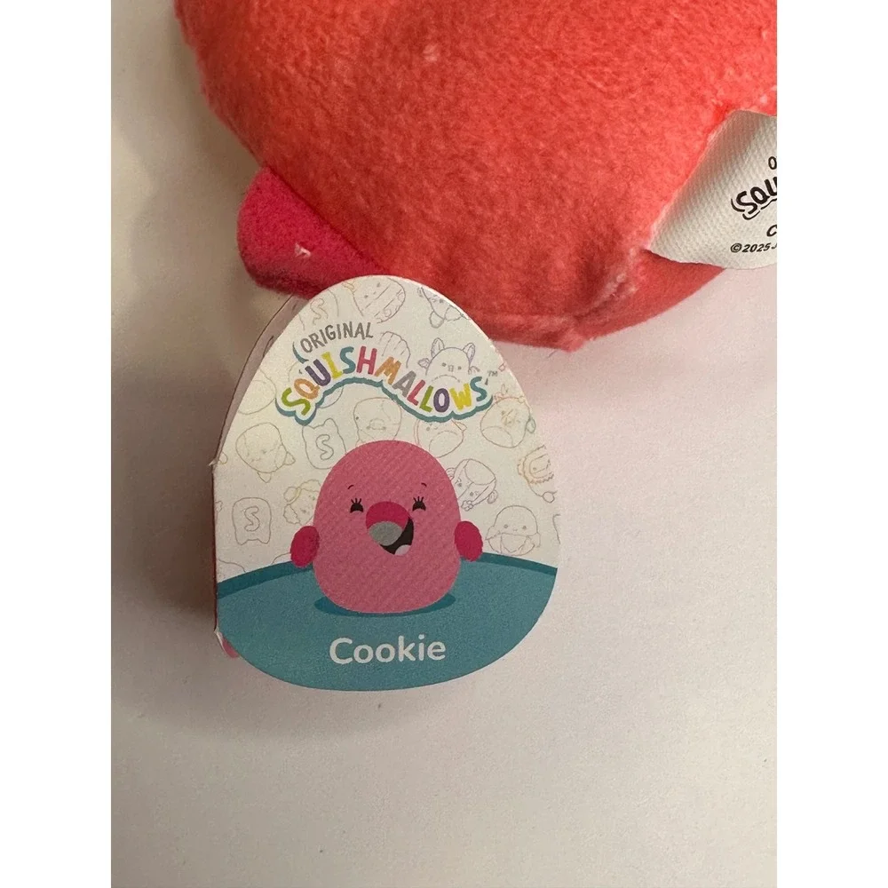 2025 McDonald's Happy‎ Meal Squishmallow Toy Cookie Flamingo Plush New